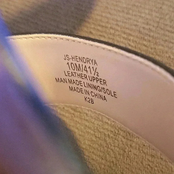 J S Wedge 10 Boho Chic Black Slip-On Platform Leather Sandals - Picture 3 of 5